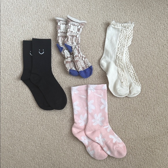 Free People Accessories - Set of four socks FREE PEOPLE